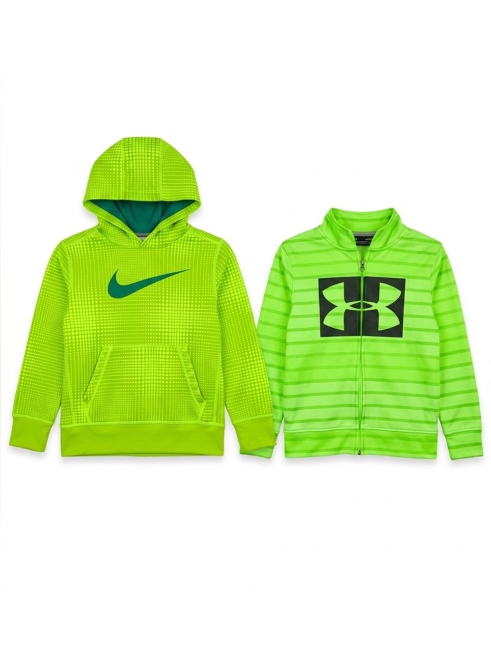 Nike Kids' Bright Green Hoodie - Neon  and Under armor hoodie